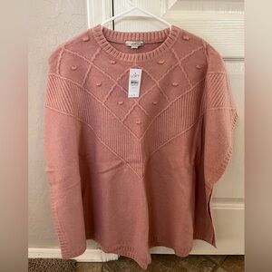 NWT LOFT Modern Poncho - pink (picture from LOFT website) - size XS/S - runs big